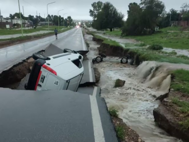 Alertan por el estado de rutas tras el temporal en Provincia